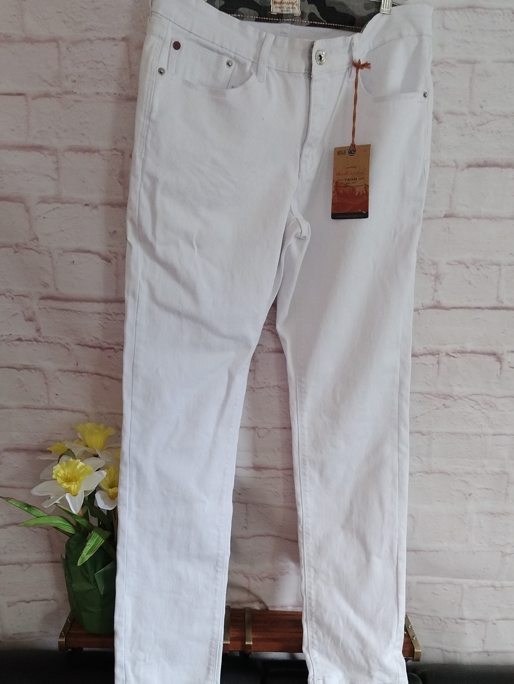 Weatherproof Skinny White Jeans